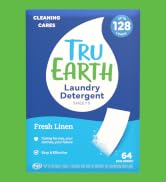 Tru Earth Compact Dry Laundry Detergent - Up to 128 Loads (64 Sheets) - Paraben-Free - Original E...