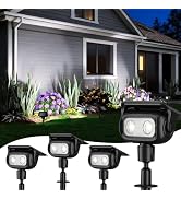 ROSHWEY Solar Spot Lights Outdoor, Waterproof Spotlights with 2 Brightness Mode, Landscape Lighti...
