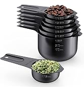 Stainless Steel Measuring Cups, Wildone Metal Measuring Cups Set with Easy to Read Markings for M...