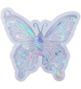 Transparent Butterfly Silicone Mold, Holographic Resins Silicone Mold Resins Keychain Mold DIY Je...