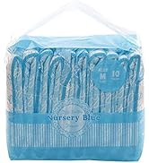 Littleforbig Adult Printed Diaper 10 Pieces - Nursery Blue (Medium 28