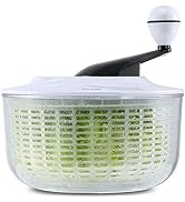 Salad Spinner Large 5L Capacity, Easy to Clean Lettuce Spinner with Bowl, Vegetable Washer Dryer ...