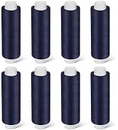 Bupete Thread for Sewing, Navy Blue Sewing Thread, 8 Rolls 200 Yards Each Roll Sewing Machine Thr...