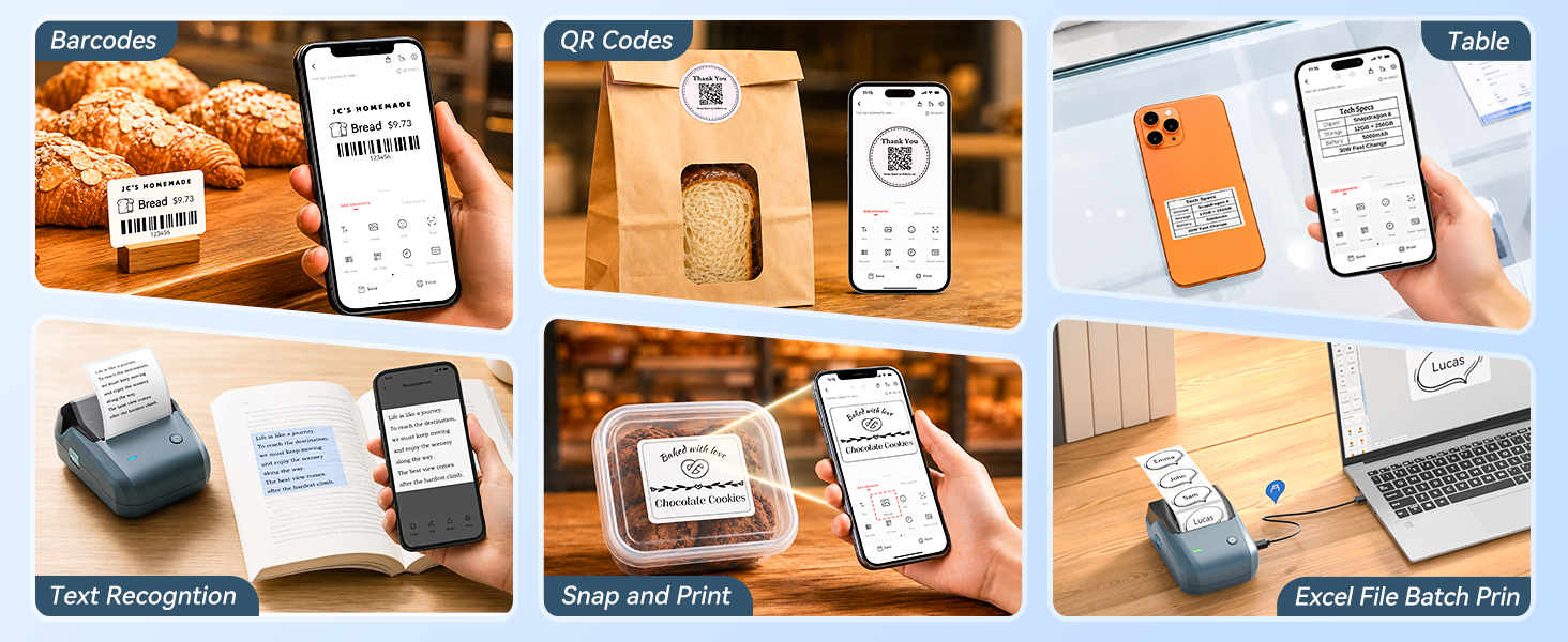 NIIMBOT B1 Multifunction Label Printer