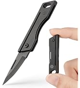 KeyUnity KK06 Titanium Pocket Knife for Everyday Carry- Razor Sharp Folding Blade, Lightweight ED...
