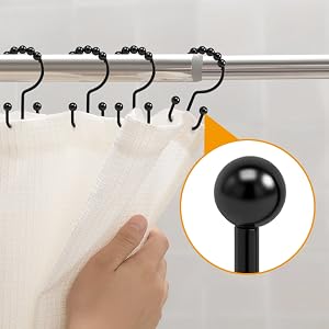 metal shower hooks