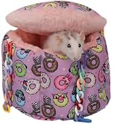 Jevnd Rat Hanging Bed, Sugar Glider Cage Accessories, Guinea Pig Warm Sleeping Nest Bed, Small An...