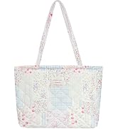 Sunwel Fashion Top Zipper Floral Quilted Bag Small Tote Bag for Women