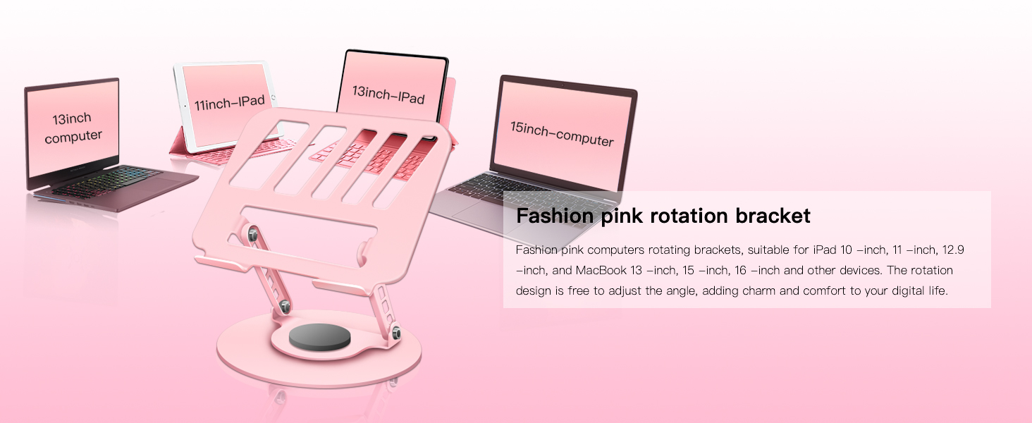pink acrylic laptop stand for desk