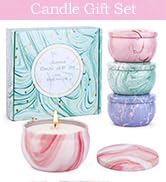 Candle Gifts,Scented Candles Christmas Gift Set for Women, 4 Pack Aromatherapy Candles for Home S...