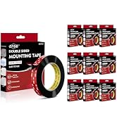 EFOK 10 Packs Double Sided Tape Heavy Duty Mounting Tape 0.8 in X 16.4 Ft, Adhesive Tape for Wall...