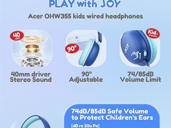 kids headphones with cord