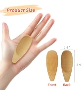 4PCS Deodorant Cream Applicators, Bamboo Multi-functional Applicator for Deodorant Cream, Facial ...