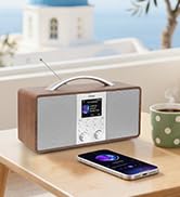 LEMEGA IR6 WiFi Internet Radio,FM Digital Radio, Spotify Connect, Bluetooth Speaker, Dual...