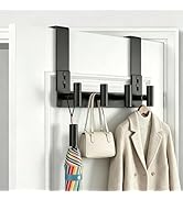 VINHOLD Stainless Steel Over Door Hooks, Over Door Hanger Holder for Robe Cloths, Heavy Duty Towe...
