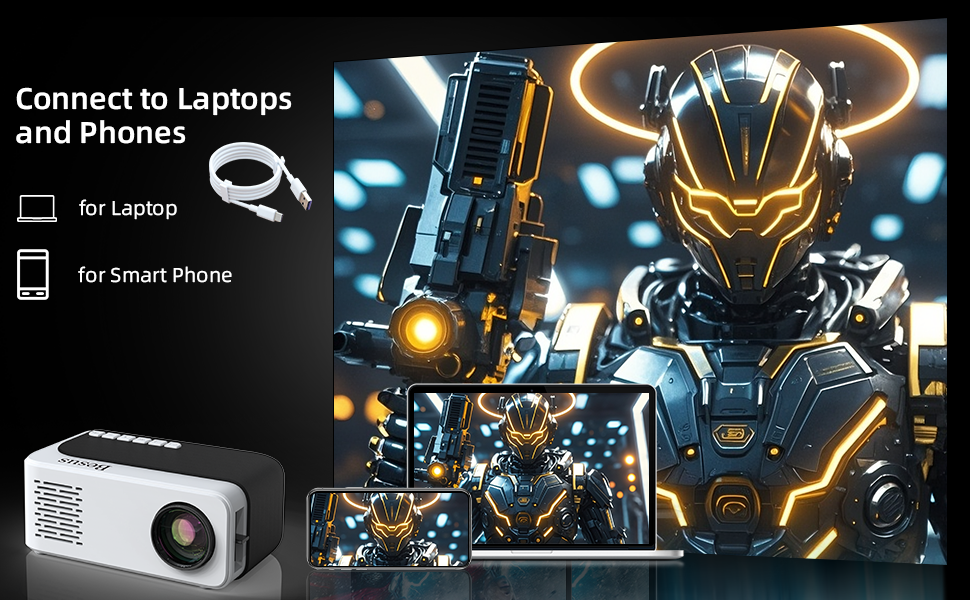 projector;mini projector;portable projector;projector with wifi and bluetooth;projector for bedroom