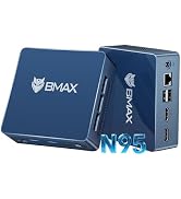 Bmax Mini PC N95 (Beats 3150U, 3.4GHz) 12GB RAM 512GB M.2 SSD Mini Desktop Computer with VESA Mou...