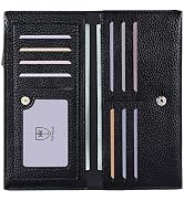 Tipmile Ultra Slim Wallet for Women Bifold Leather RFID Blocking Credit Card Holder Ladies Womens...