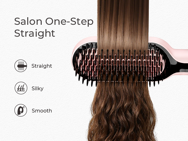 hair straightening brush salon straight at home