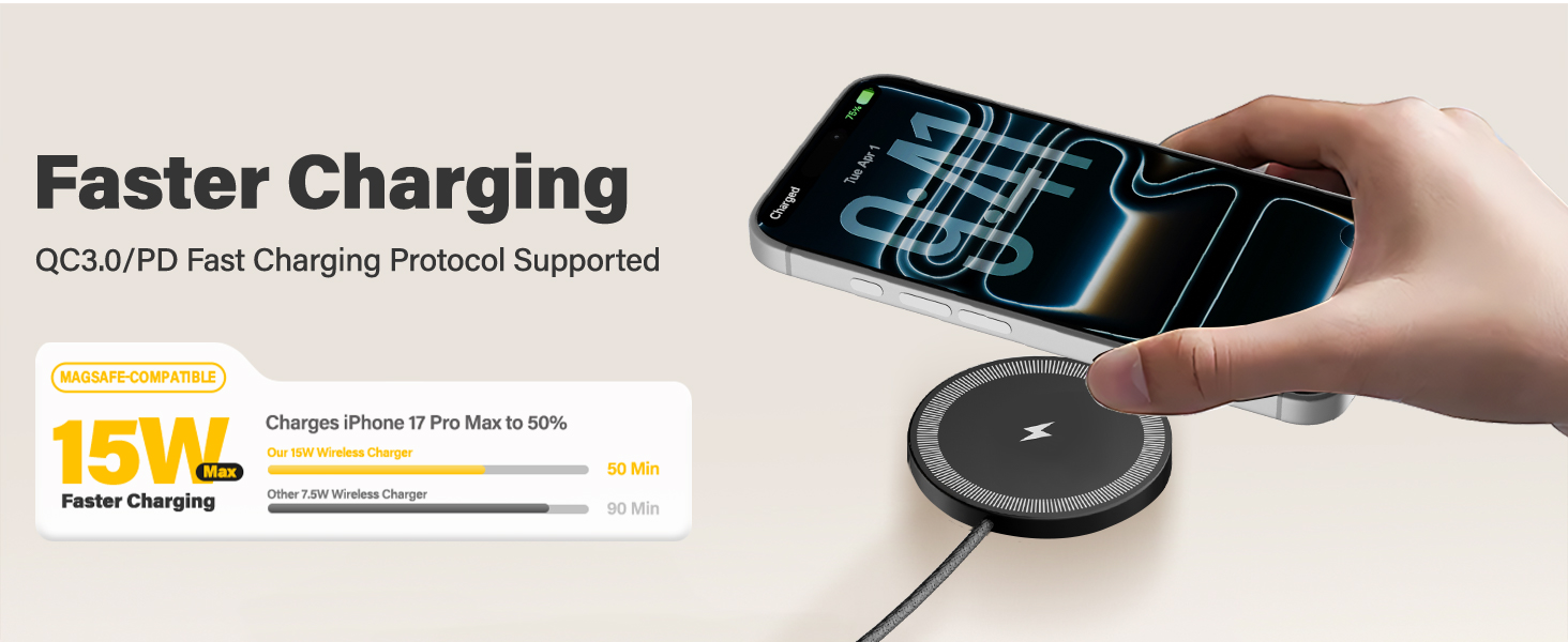 fast wireless iphone charger
