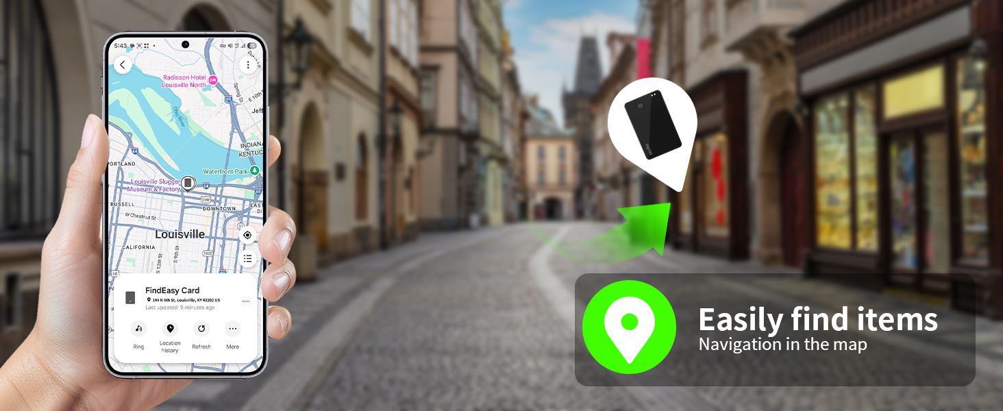 Easily find items,navigation in the map