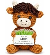 Handmade Crochet Cow Decorative Ornament Gift (mom)