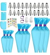 Reusable Piping Bags and Tips Set, Pastry Bags with Frosting Tips, Baking Supplies Cake Decoratin...