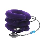 Cervical Neck Traction Device,Three Tube Quick Inflation,Relieves Neck Shoulder Pain,Effectively ...