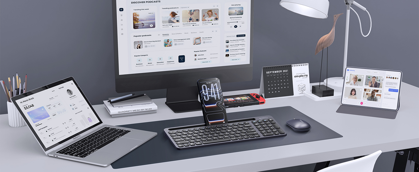 Micropack Bluetooth Wireless Keyboard and Mouse Combo