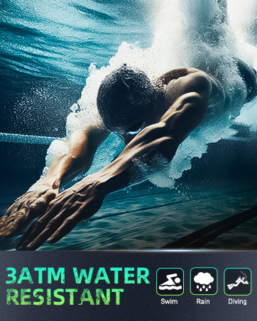 Military Smart Watches for Men 3ATM Waterproof (Built-in GPS) with Call/LED Flashlight