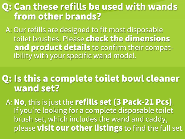 toilet wand refills