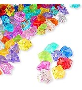 PMLAND Acrylic Ice Rocks Crystals Gems 180 Pieces Bag for Vase Filler Table Scatter Party Wedding...