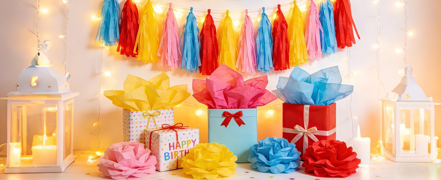 COLORFUL TISSUE PAPER