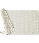 WRISIN Non Slip Bathtub Mat for Bath Tub Shower - Natural Rubber Mat with 241 Suction Cups - Soft...