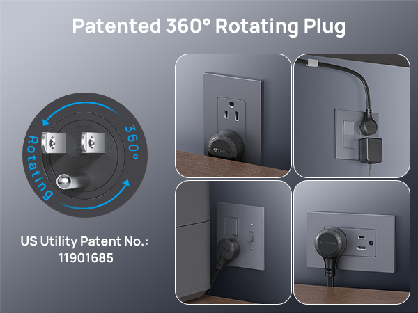 flat plug power strip