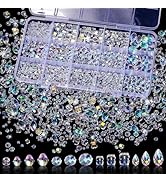 Song Xi 1500PCS Glass Beads for Jewelry Making, Assorted Faceted Crystal Beads Kit for Bracelet E...