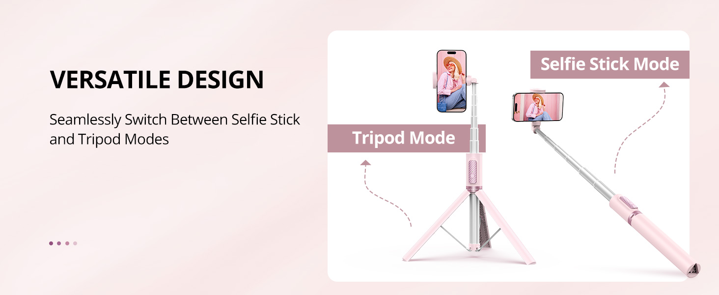 Bluetooth selfie stick tripod