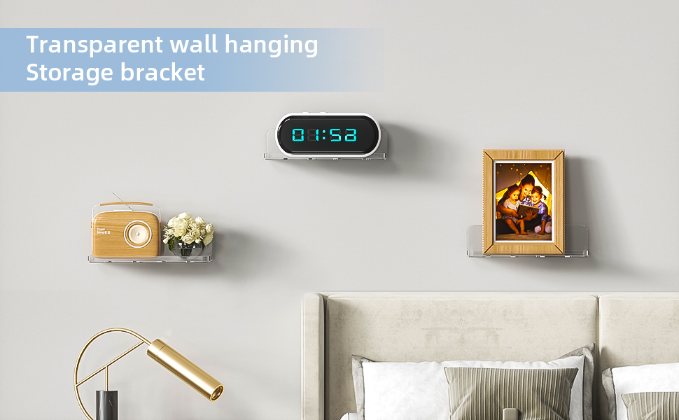 clear floation wall mount