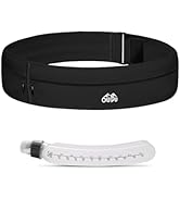 YIXIUTEN Slim Running Belt with Water Bottle - Workout Fanny Pack for Men & Women, Fits 7 inches ...