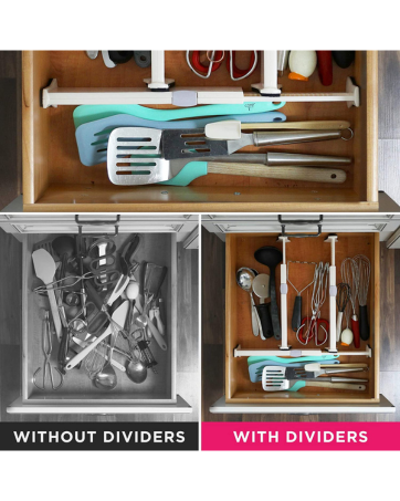 berry ave storage and organization broom holder grippers mop hanger drawer dividers separators