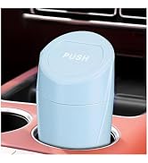 Wevdn Car Trash Can Bin with Lid, Mini Leakproof Vehicle Side Door Cup Holder Trash Can with Lid,...
