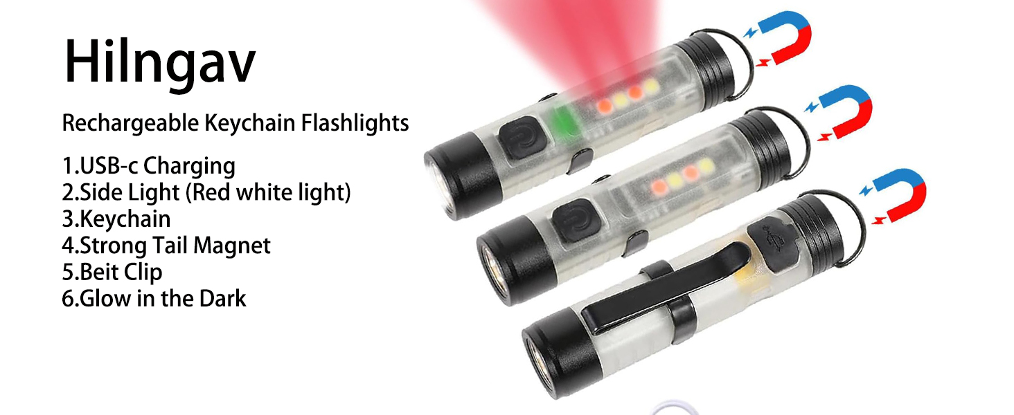 Rechargeable Keychain Flashlight