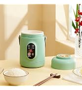 Dexmary Rice Cooker Small, 500W Rice Maker, 12 Hours Timer Delay & Keep Warm Function, Mini Elect...