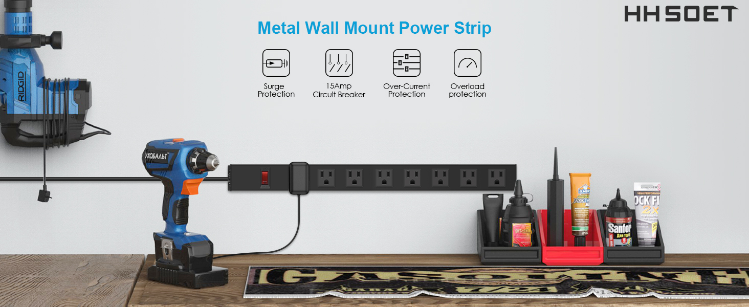 power strip wall mount