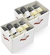 KitHero 2-Pack Shoe Organizer for Closet, Foldable Shoe Storage Container with Adjustable Divider...