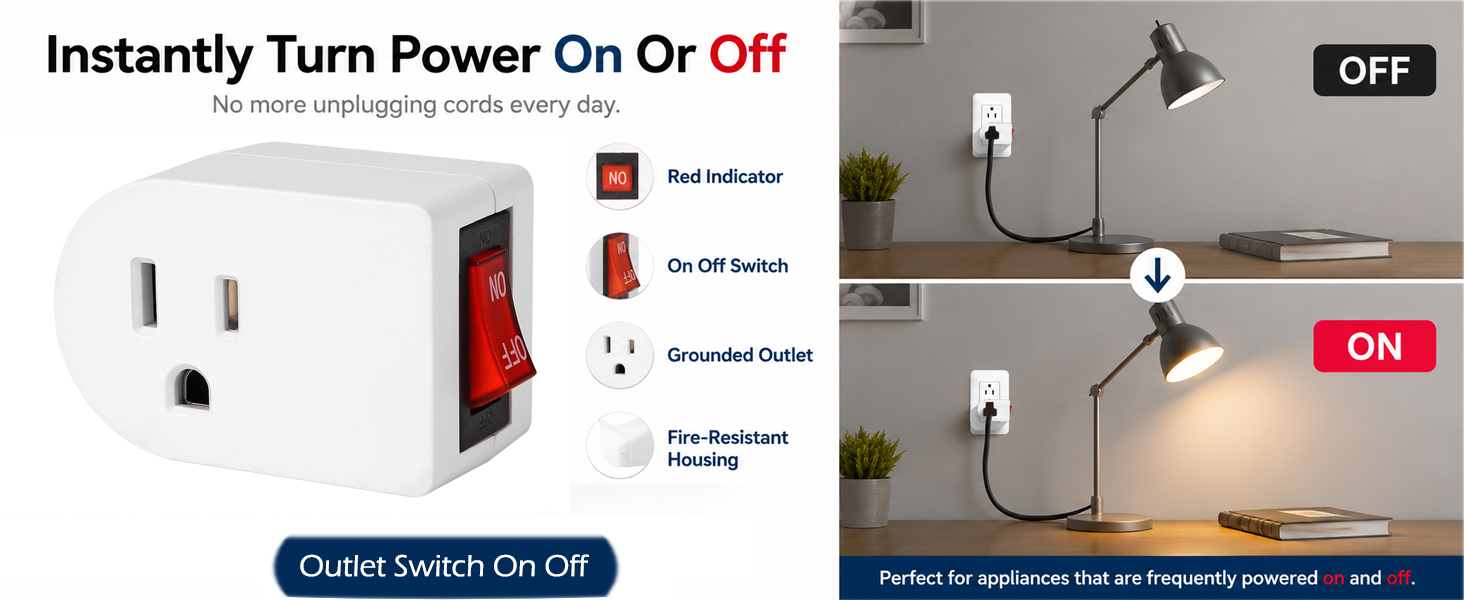 outlet switch on off