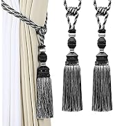 Fenghuangwu 2Pcs Curtain Tiebacks Tassel Tie-Backs, Elegant Curtain Tie Backs Holdbacks for Decor...