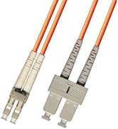 RiteAV 4M (13.12ft) OM2 LC to SC Fiber Optic Cable Duplex Multimode 50/125 Jumper 4 Meter Orange ...