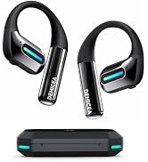 Yistao 30H IP68 RGB Bone Conduction Headphones with Charging Case | Open Ear Headphones, Ideal fo...