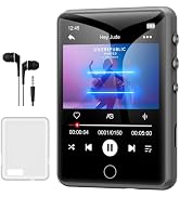 MECHEN 64GB Bluetooth 5.3 MP3 Player 2.4" Touch Screen Gray | Portable digital player delivers Hi...